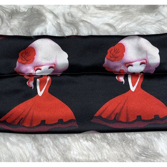 Accessories - Ladies‎ In Red Dress Scarf Glam Fashionista Rectangle Whimsical